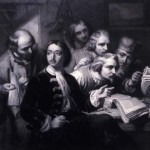 Петр I изучает теорию кораблестроения