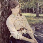 Валентин Серов. Девушка, освещенная солнцем. Портрет Марии Симонович. 1888, Холст, масло