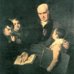 А.Г.Венецианов. Портрет К.И.Головачевского с тремя воспитанниками Академии художеств