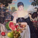 Купчиха за чаем. 1918