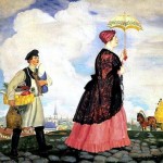 Купчиха с покупками. 1920
