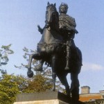 Император Петр I у Михайловского замка