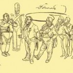 Собственноручный рисунок Н.В.Гоголя к последней сцене Ревизора