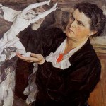 Михаил Нестеров. Портрет скульптора Веры Игнатьевны Мухиной. (1940)
