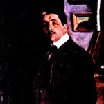 Дягилев с няней. Художник- Л.Бакст. 1906.