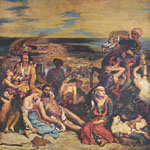 «Хиосская резня» (1824 г.; Лувр, Париж)