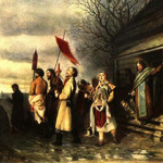 В.Г. Перов Сельский крестный ход на пасхе 1861 г.