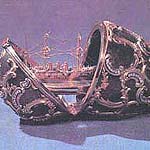 Яйцо с моделью крейсера 'Память Азова'.1851