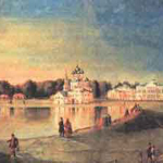 Вид села Останкина. Неизвестный художник. Середина XVIII в.
