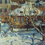 А.Васнецов. Московский дворик зимой. 1920 год