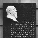 Мемориальная доска А.А. Брянцеву