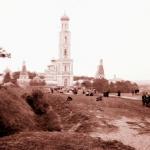 Вид на колокольню, старая фотография