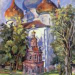 А. А. Осмеркин.Кладезная Троице-Сергиевой лавры. 1944