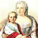 Портрет императора Ивана VI Антоновича с матерью